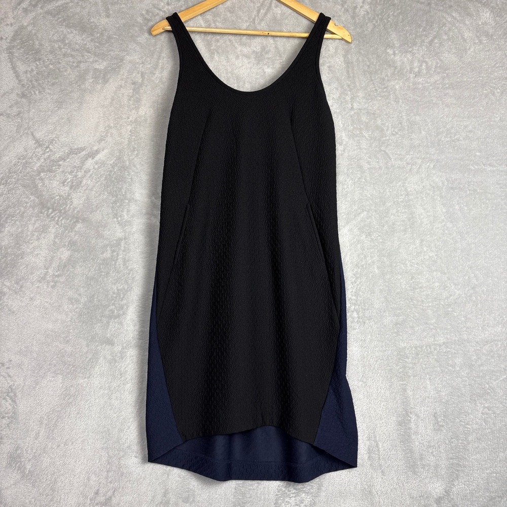 Maeve Anthropology Bubble Dress Navy‎ Black Colour Block Sleeveless Midi Small